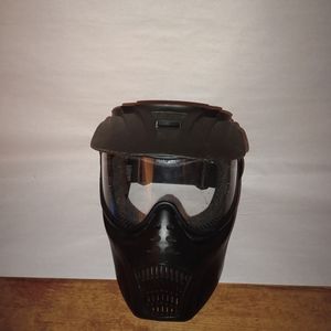 Extreme Rage Paintball Airsoft Black Mask Helmet Clear Visor 2009 KEE Z87+